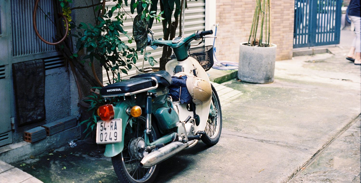 50cc bikes on a Vietnamese street
