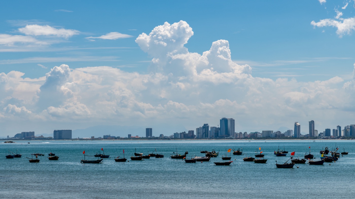 Спокойный вид на море во Вьетнаме